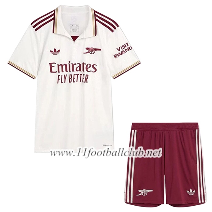 Nouveau Maillot de Foot Arsenal Enfant Third 2025/2026