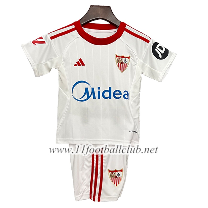 Nouveau Maillot de Foot Sevilla FC Enfant Domicile 2025/2026