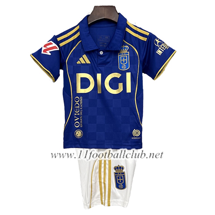 Nouveau Maillot de Foot Real Oviedo Enfant Domicile 2025/2026