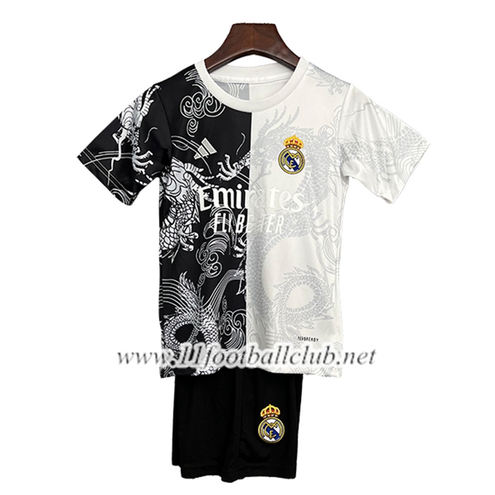 Maillot de Foot Real Madrid Enfant Special Edition Noir/Blanc 2025/2026