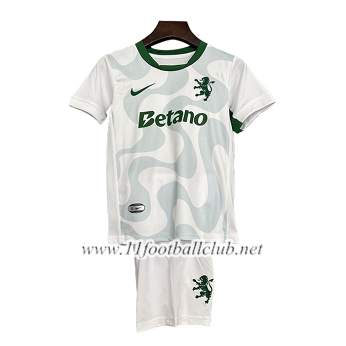 Nouveau Maillot de Foot Sporting Enfant Exterieur 2025/2026
