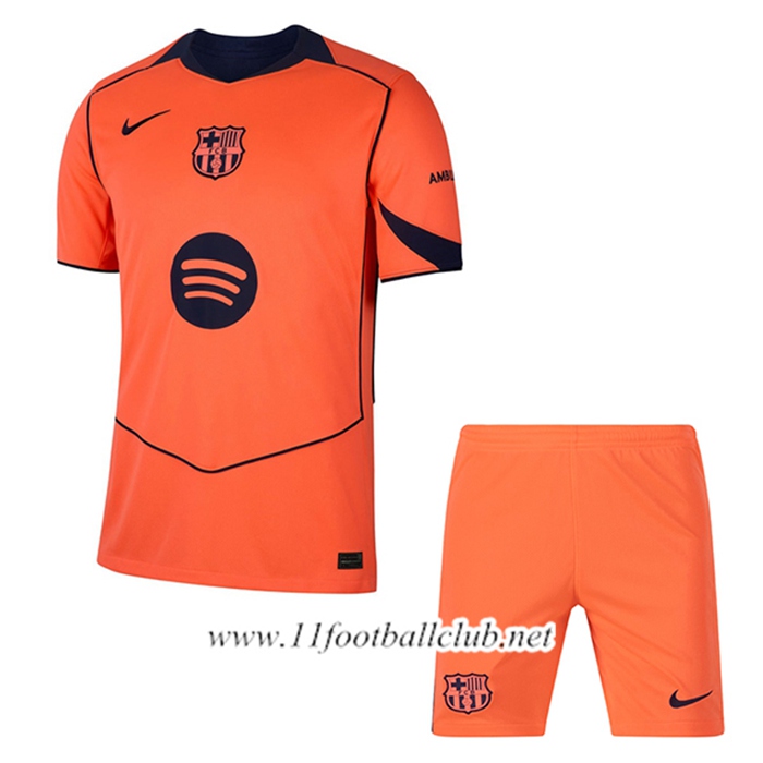 Nouveau Maillot de Foot Barcelone Enfant Third 2025/2026