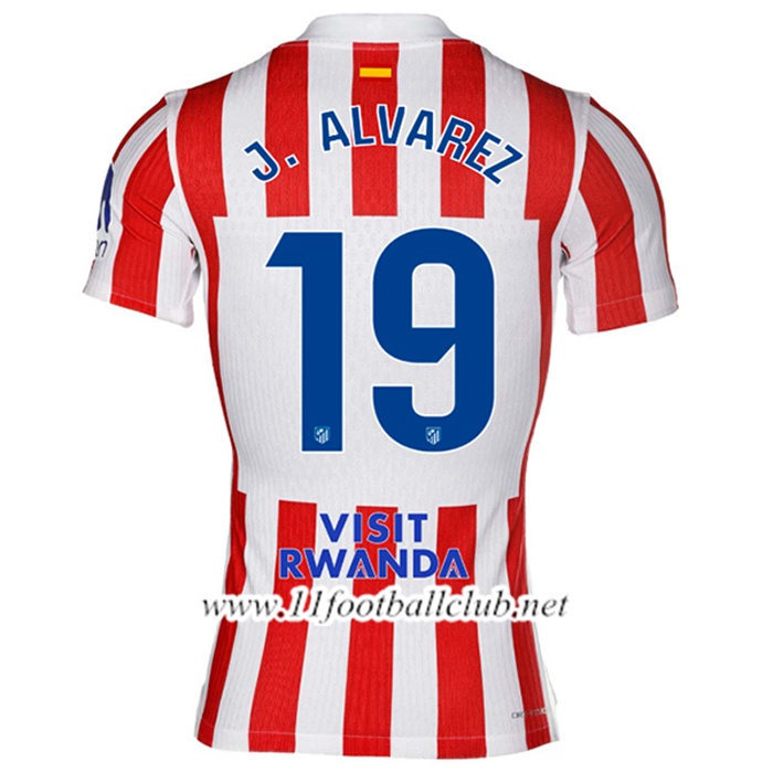 Maillot de Foot Atletico Madrid (J. ALVAREZ #19) 2025/2026 Domicile