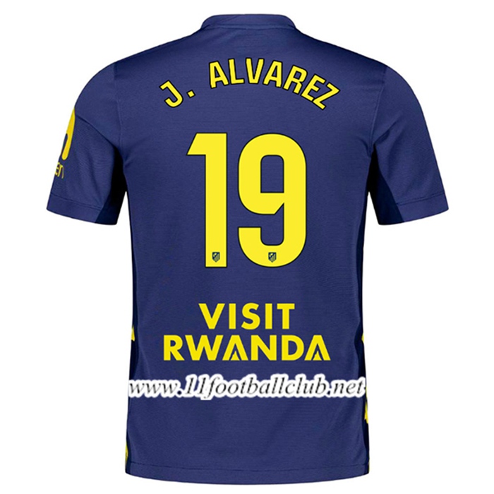 Maillot de Foot Atletico Madrid (J. ALVAREZ #19) 2025/2026 Exterieur
