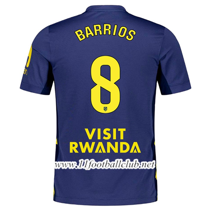 Maillot de Foot Atletico Madrid (BARRIOS #8) 2025/2026 Exterieur