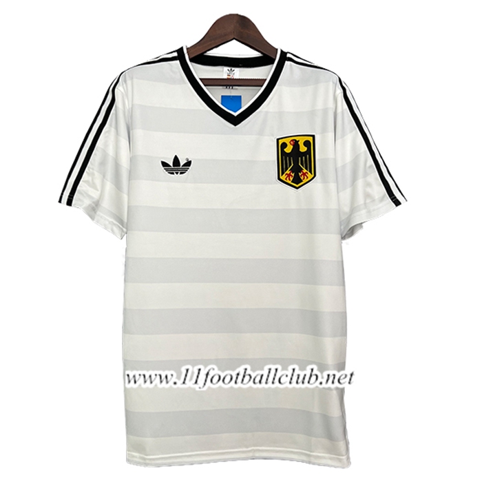 Maillot de Foot Allemagne Retro Blanc 1984