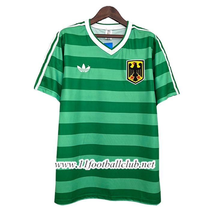Maillot de Foot Allemagne Retro Vert 1984