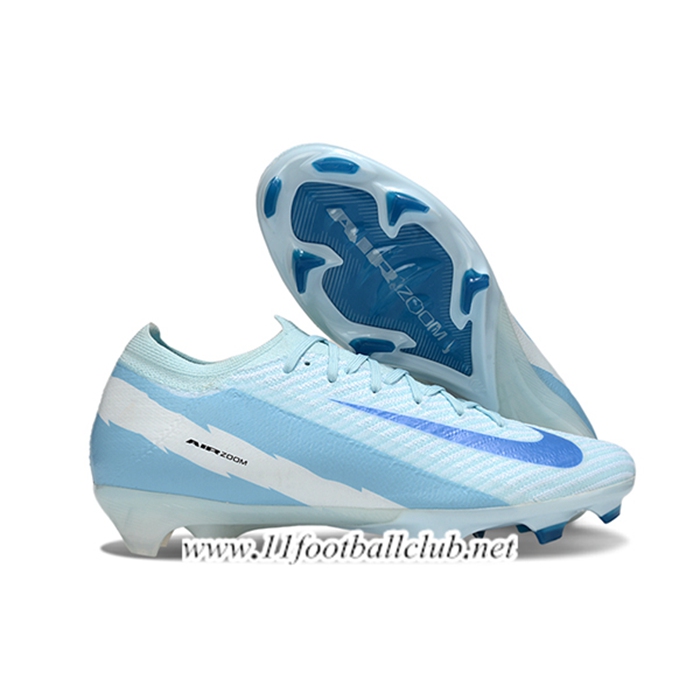 Nike Chaussures de Foot AIR Zoom Mercurial Vapor 16 Elite XXV FG Bleu/Blanc -02