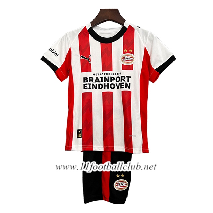 Nouveau Maillot de Foot PSV Eindhoven Enfant Domicile 2025/2026