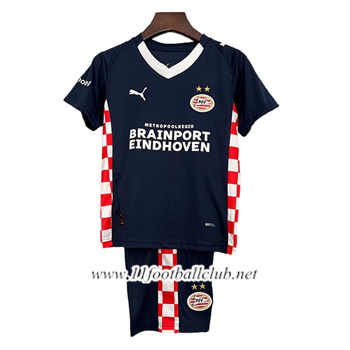 Nouveau Maillot de Foot PSV Eindhoven Enfant Exterieur 2025/2026