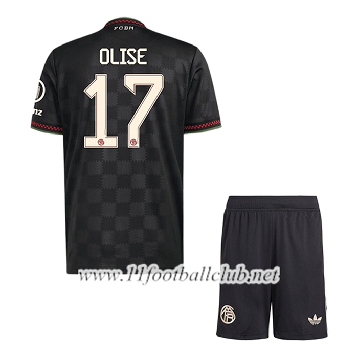 Maillot de Foot Bayern Munich (OLISE #17) Enfant Champions League 2025/2026