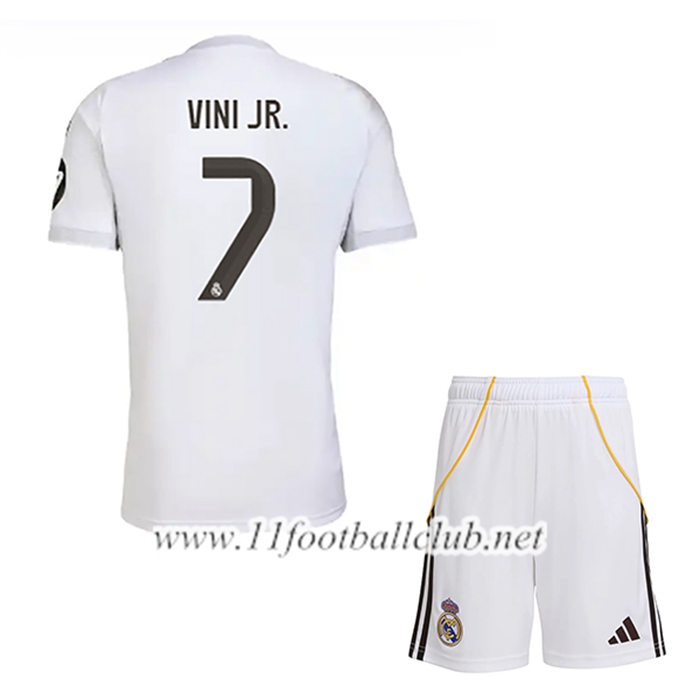 Maillot de Foot Real Madrid (VINI JR. #7) Enfant Domicile 2025/2026