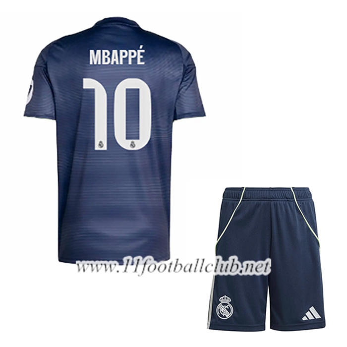 Maillot de Foot Real Madrid (Mbappé #10) Enfant Exterieur 2025/2026