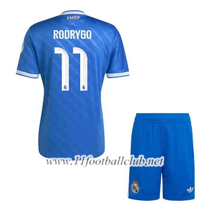 Maillot de Foot Real Madrid (RODRYGO #11) Enfant Third 2025/2026