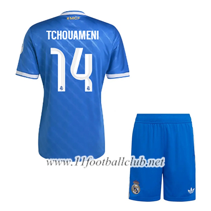 Maillot de Foot Real Madrid (TCHOUAMÉNI #14) Enfant Third 2025/2026
