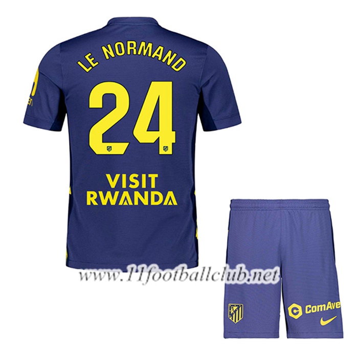 Maillot de Foot Atletico Madrid (LE NORMAND #24) Enfant Exterieur 2025/2026