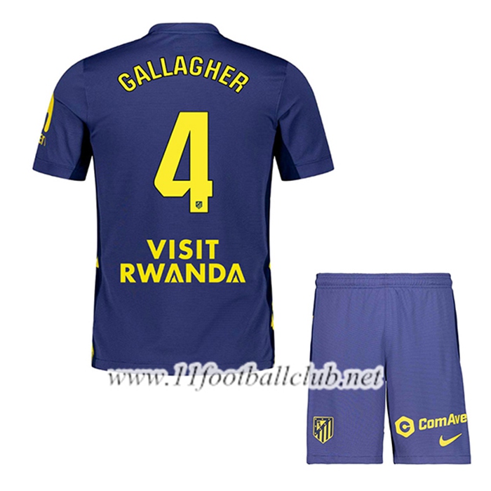 Maillot de Foot Atletico Madrid (GALLAGHER #4) Enfant Exterieur 2025/2026