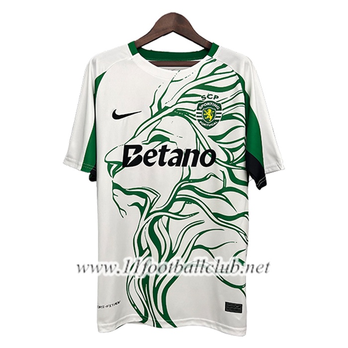 Maillot de Foot Sporting Special Edition Blanc/Vert 2025/2026