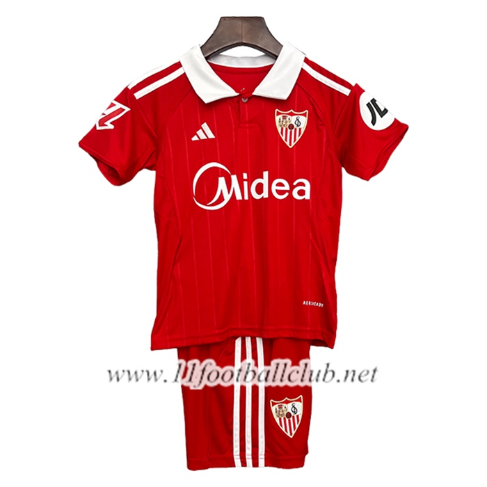 Nouveau Maillot de Foot Sevilla FC Enfant Exterieur 2025/2026