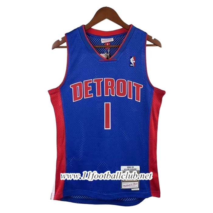 Maillot Detroit Pistons (IVERSON #1) 2025/26 Bleu/Rouge