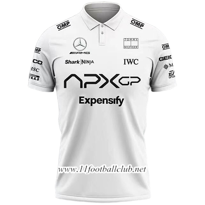 Polo F1 Mercedes Benz Team Blanc/Noir 2025