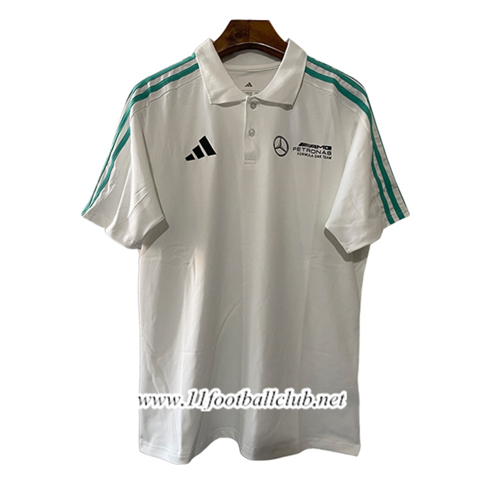 Polo F1 Mercedes Benz Team Blanc/Vert 2025
