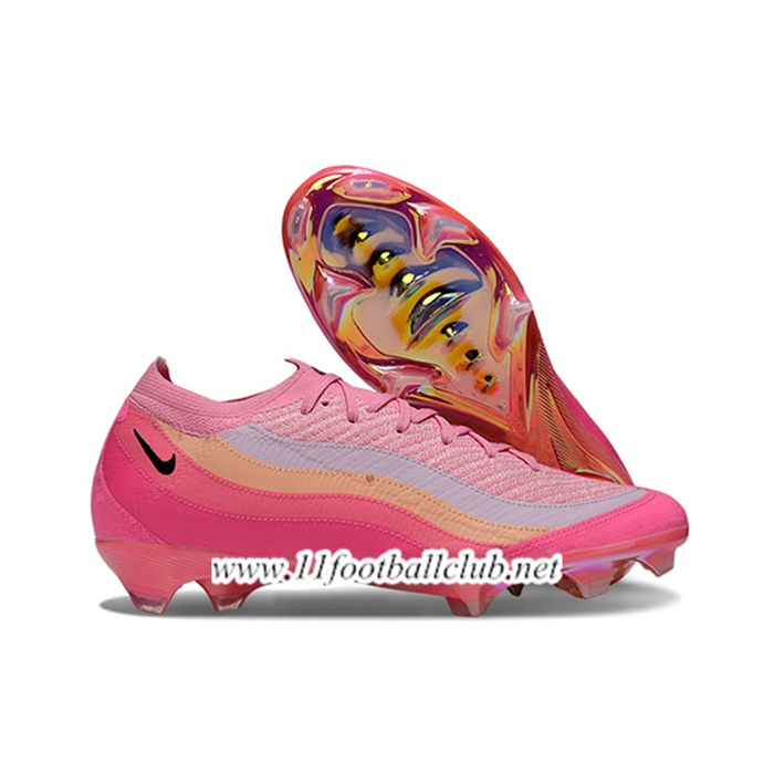 Nike Chaussures de Foot AIR Zoom Mercurial 95MAX Vapor 16 Elite XXV FG Rose