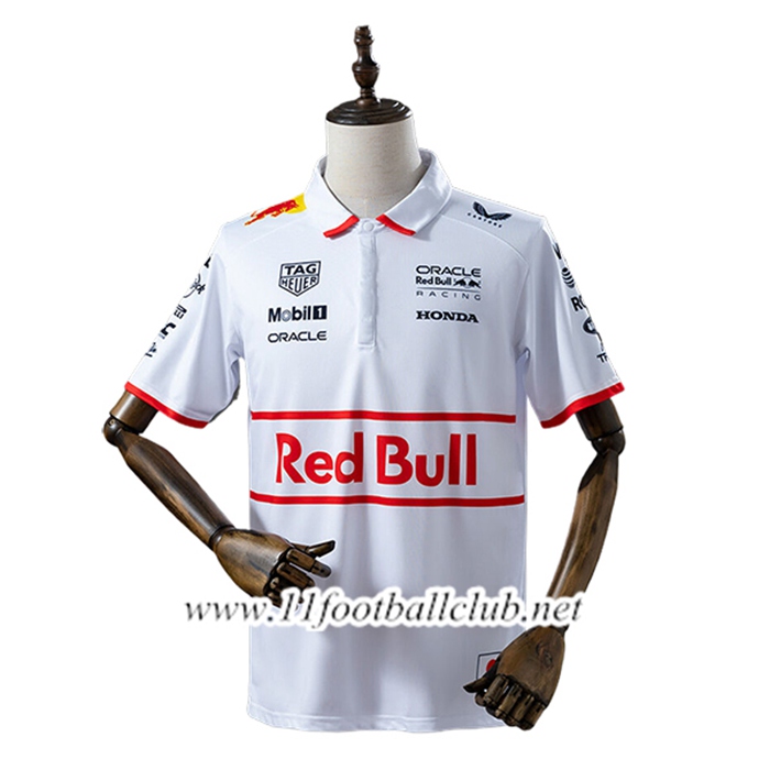 Polo F1 Scuderia Ferrari Team Blanc/Rouge 2025