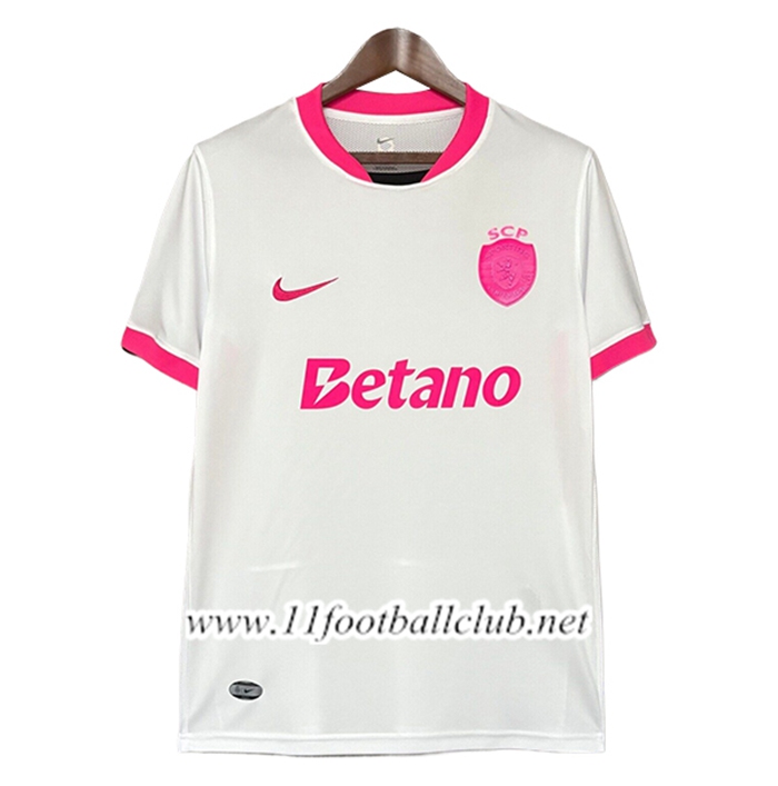 Maillot de Foot Sporting Special Edition Blanc/Rose 2025/2026