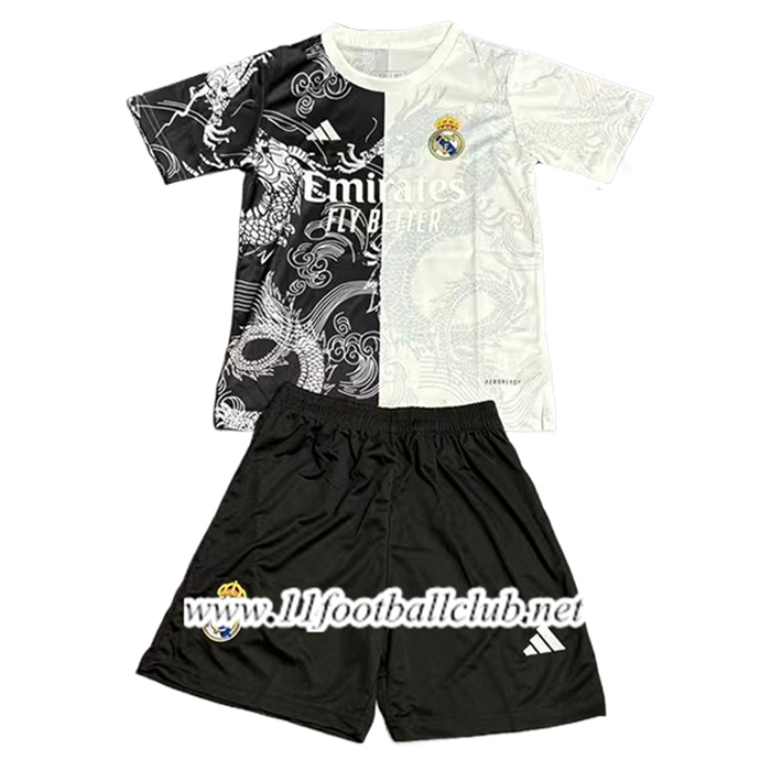 Maillot de Foot Real Madrid Enfant Special Edition Noir/Blanc 2025/2026