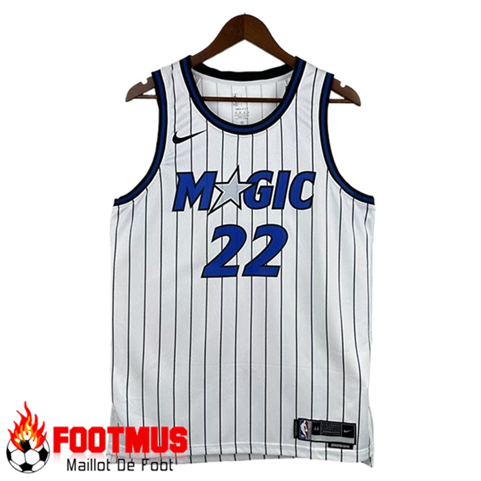 Maillot Orlando Magic (WAGNER #22) 2025/26 Blanc/Bleu/Noir