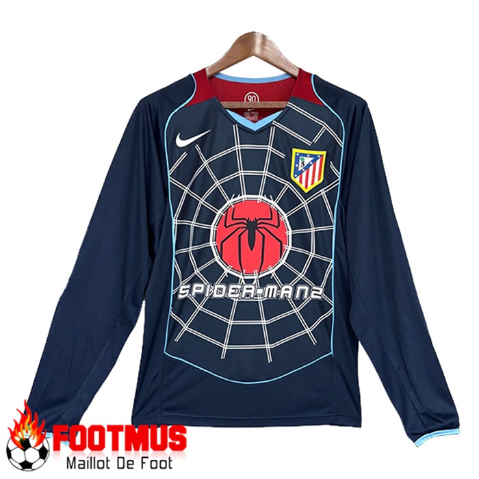 Maillot de Foot Atletico Madrid Retro Exterieur Manches Longues 2004/2005