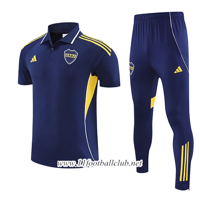 Ensemble Polo Foot Boca Juniors Bleu/Jaune 2025/2026