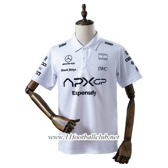 Polo F1 Mercedes Benz Team Blanc/Noir 2025 -02