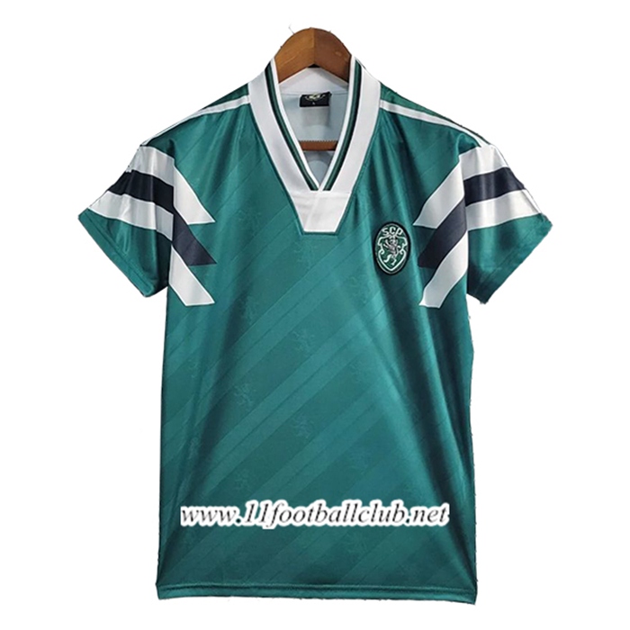 Maillot de Foot Sporting CP Retro Vert 1990