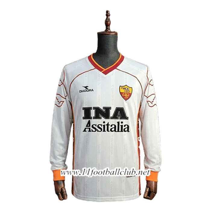Maillot de Foot AS Rome Retro Enfant Exterieur Manches Longues 1999/2000