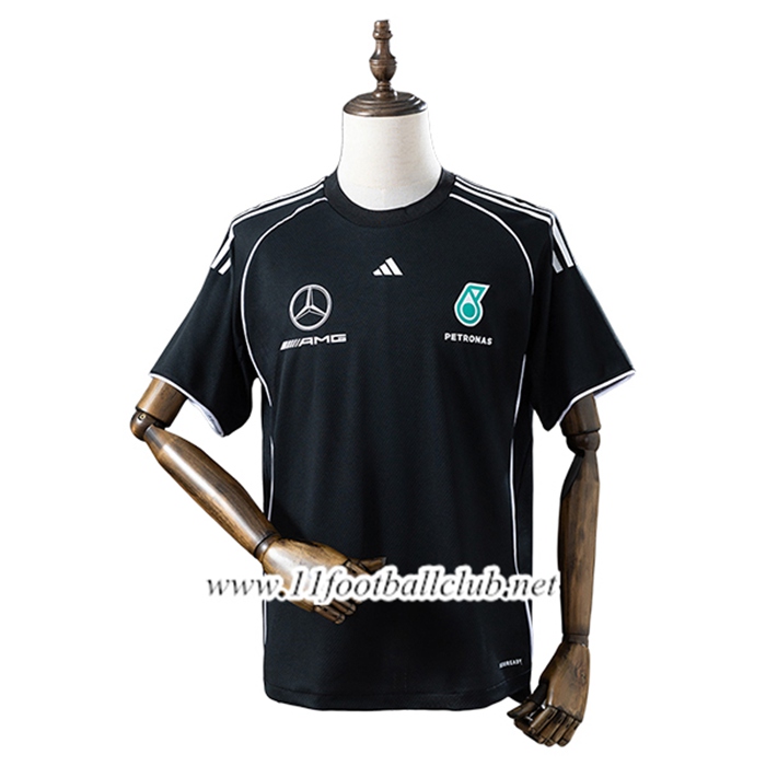 T-Shirt F1 Mercedes Benz Team Noir/Blanc 2025