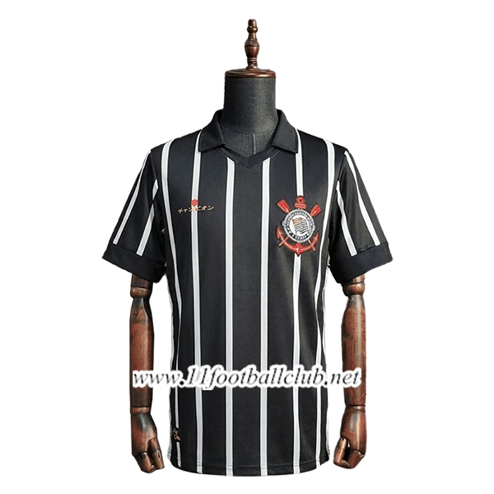 Maillot de Foot Corinthians Retro Special Edition Noir 2012