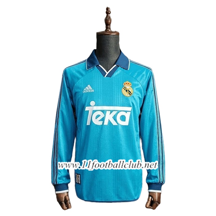 Maillot de Foot Real Madrid Retro Third Manches Longues 1999/2000
