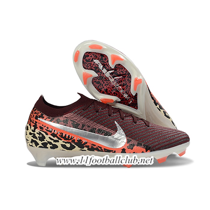 Nike Chaussures de Foot AIR Zoom Mercurial Vapor 16 Elite XXV FG Brun/Orange