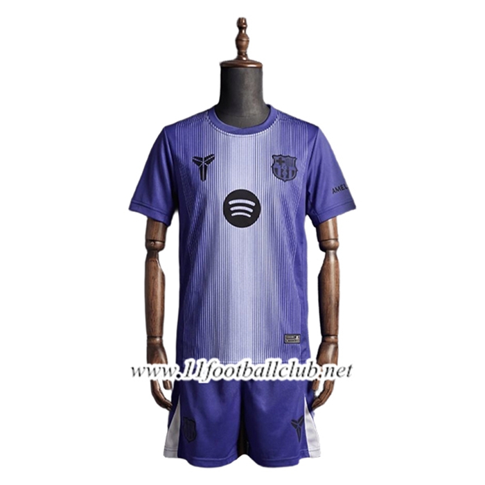 Maillot de Foot Barcelone Enfant Gardien De But Pourpre 2025/2026