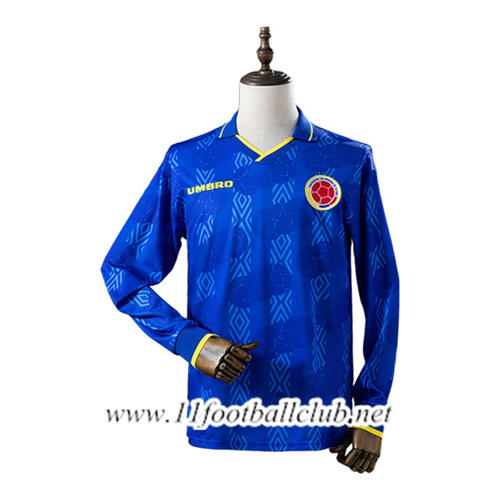 Maillot de Foot Colombie Retro Exterieur Manches Longues 1994