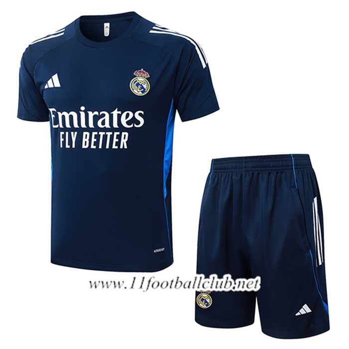 Ensemble Training T-Shirt Real Madrid Bleu Royal 2025/2026