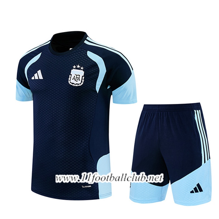 Ensemble Training T-Shirt Argentine Bleu Royal 2025/2026