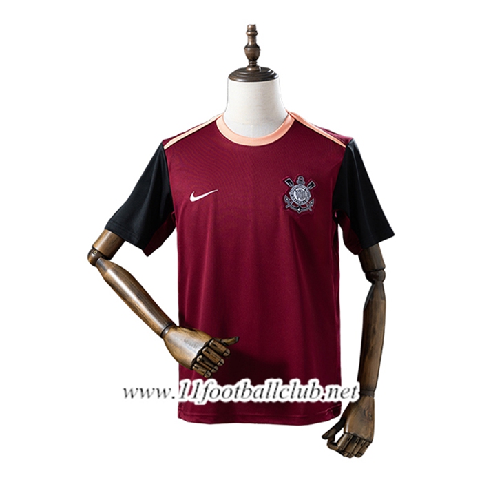 Training T-Shirt Corinthians Rouge/Noir 2025/2026