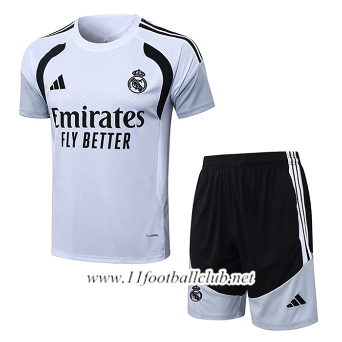 Ensemble Training T-Shirt Real Madrid Blanc/Noir 2026/2027
