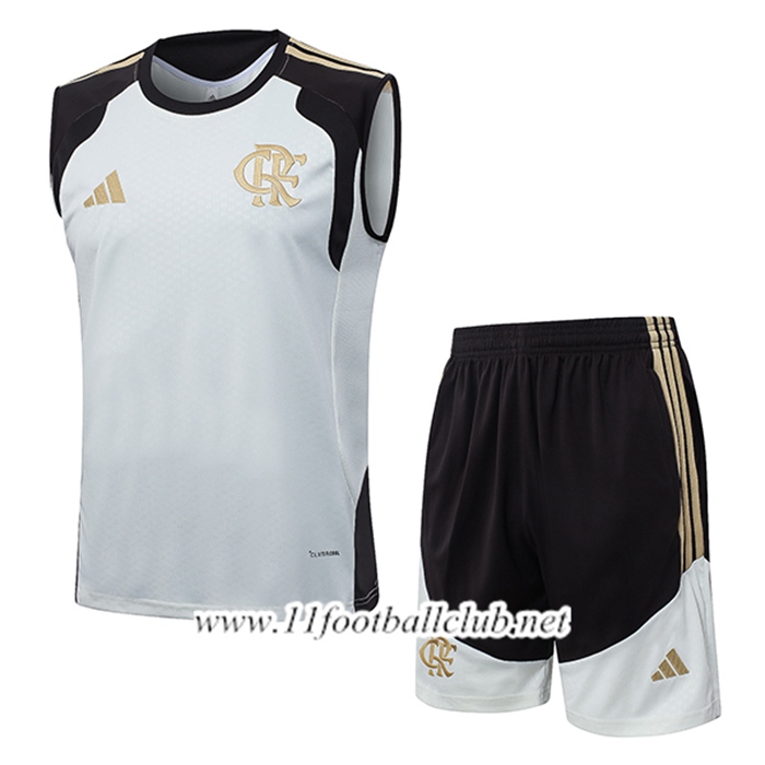 Ensemble Training Debardeurs Flamengo Blanc/Noir/Jaune 2026/2027