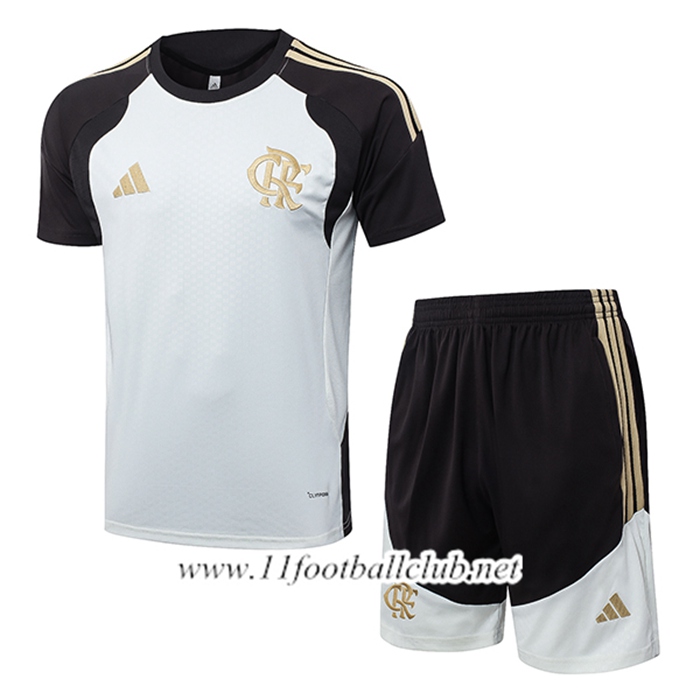 Ensemble Training T-Shirt Flamengo Blanc/Noir/Jaune 2026/2027