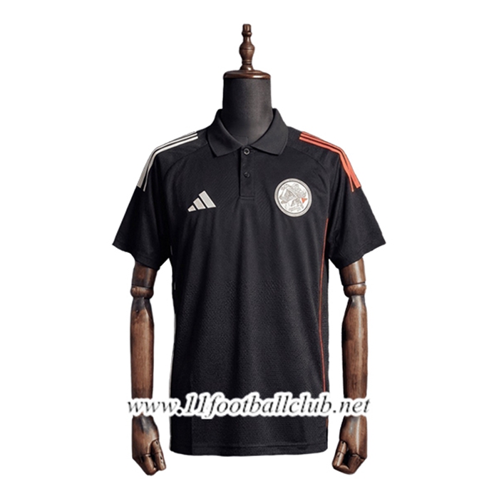 Polo Foot Ajax Noir 2026/2027