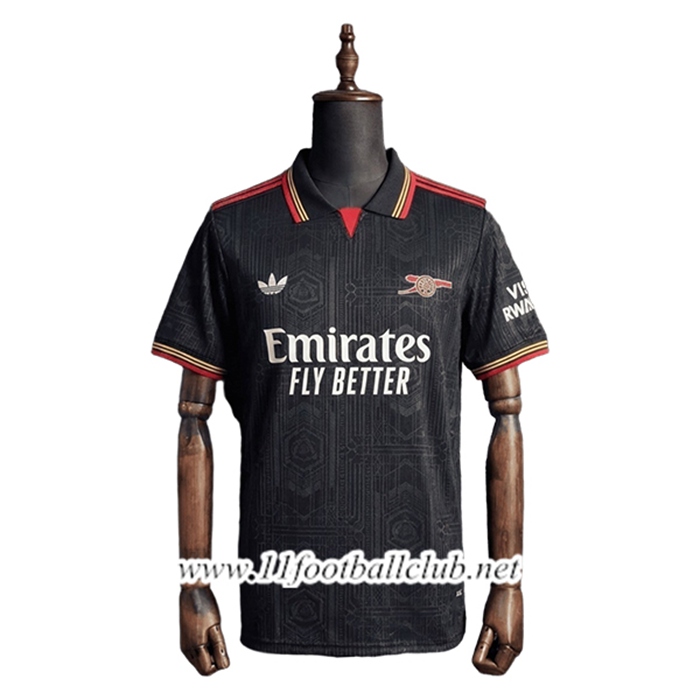 Polo Foot Arsenal Noir/Rouge 2026/2027